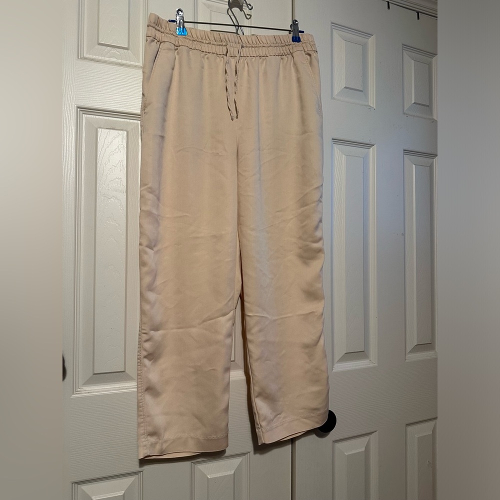 Nude Drawstring Ankle Pants